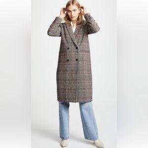 Cupcakes and cashmere Adi Plaid Duster Jacket